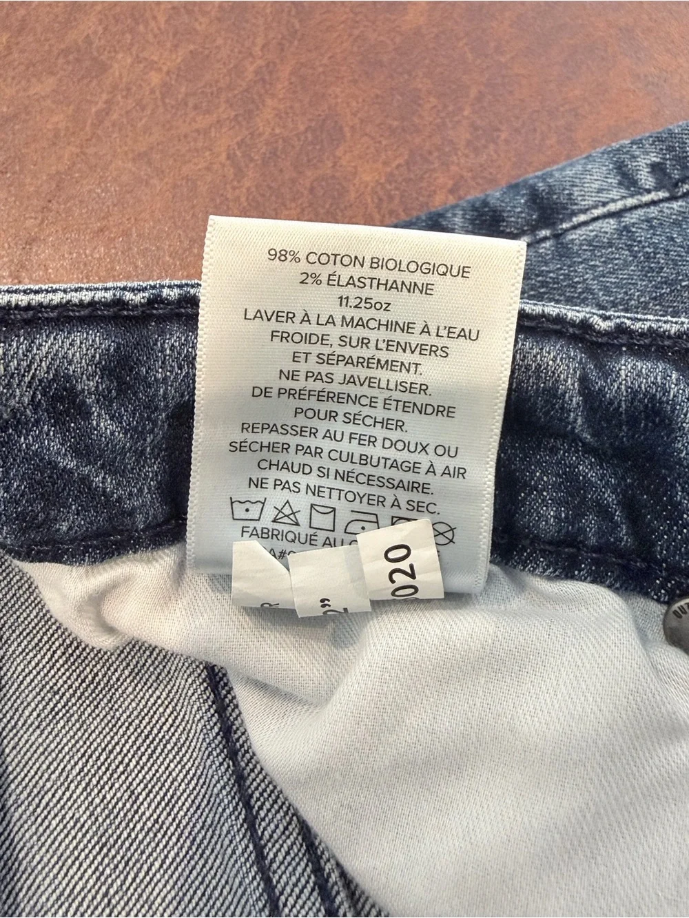 Outland Denim Ranger 31R Slim Straight Jeans Organic Cotton Quiet Luxury Men’s